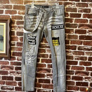 Rene Emilio Street Style Graphic Jeans